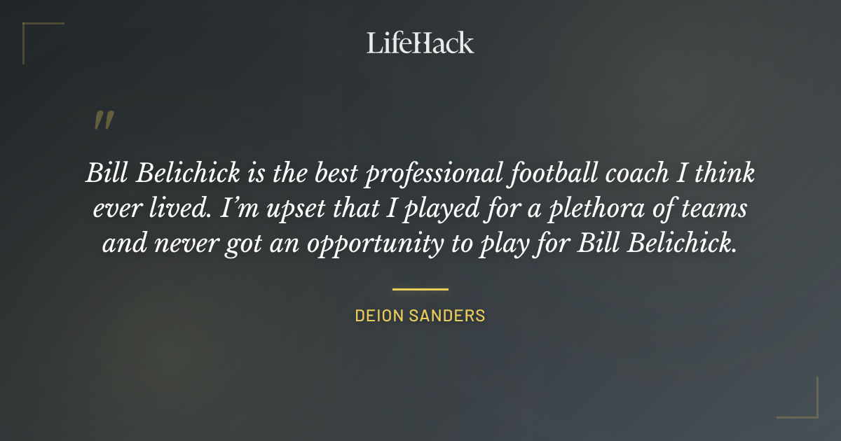 Quote by Deion Sanders