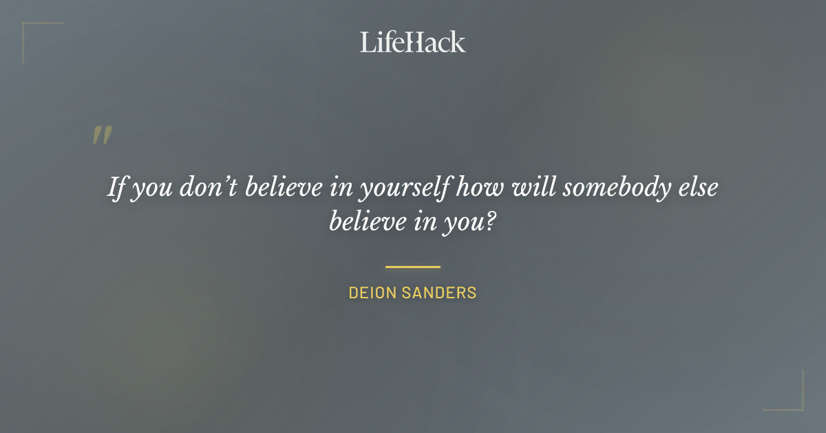 Quote by Deion Sanders