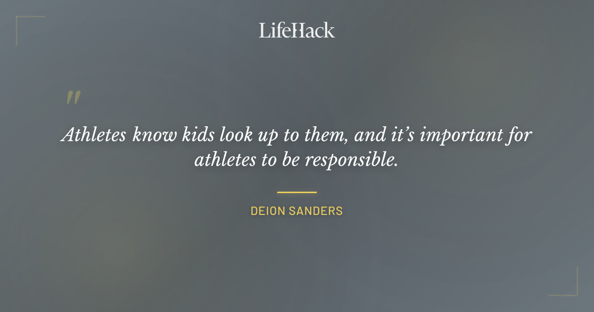 Quote by Deion Sanders