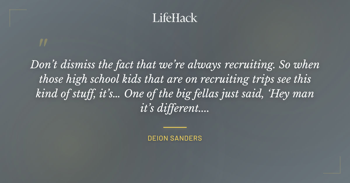 Quote by Deion Sanders