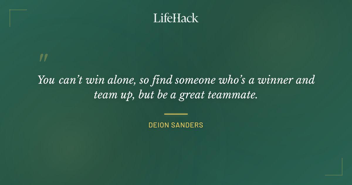 Quote by Deion Sanders