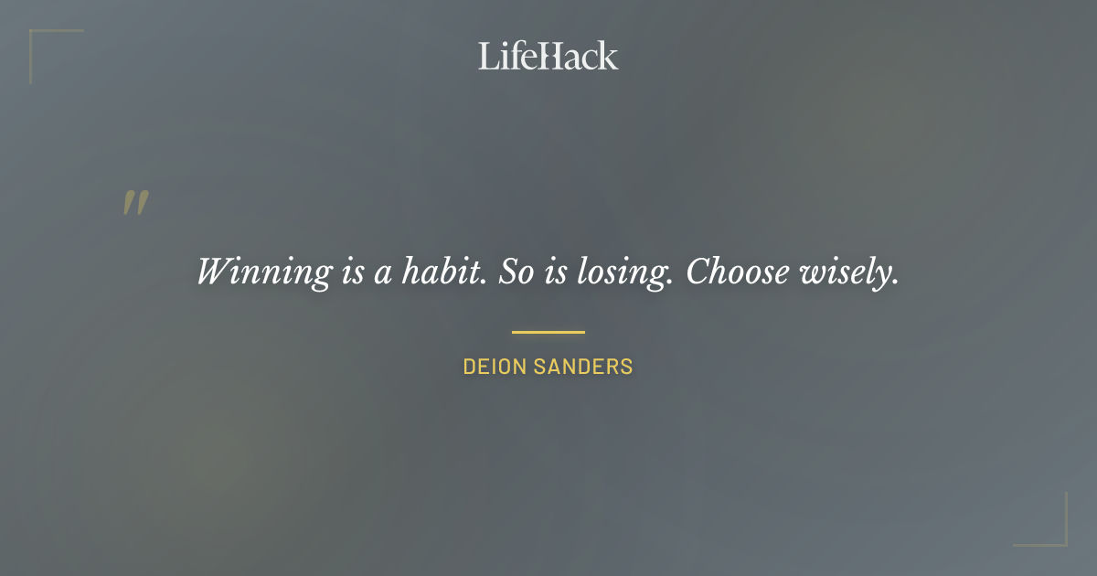 Quote by Deion Sanders