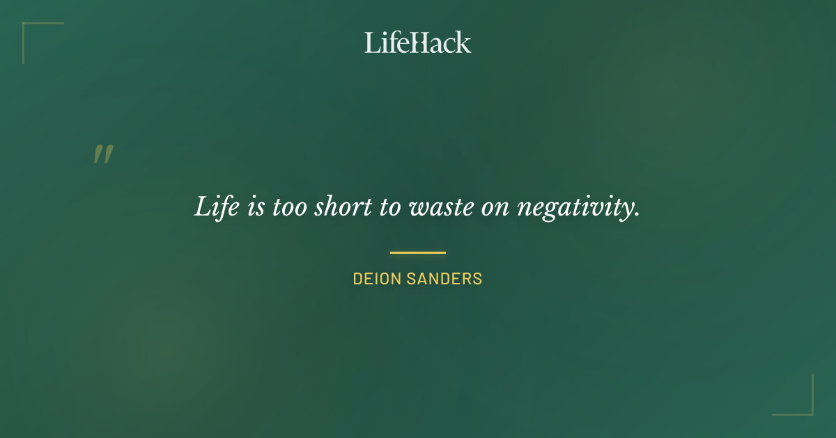 Quote by Deion Sanders