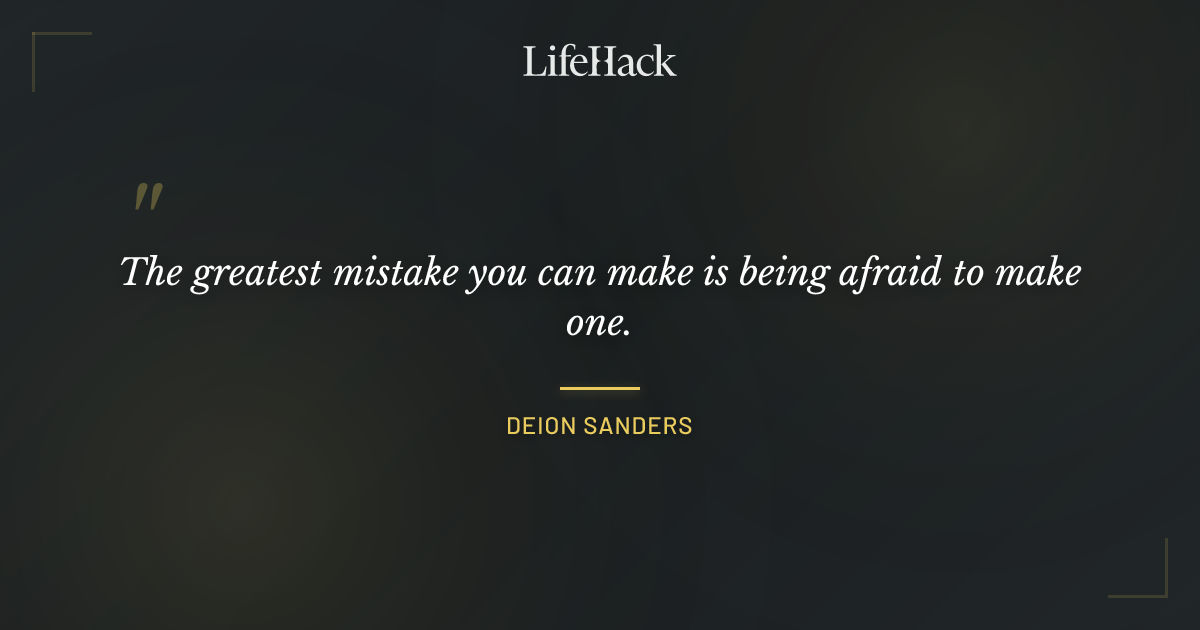Quote by Deion Sanders