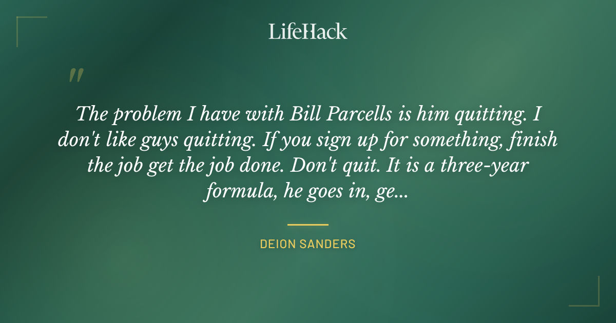 Quote by Deion Sanders
