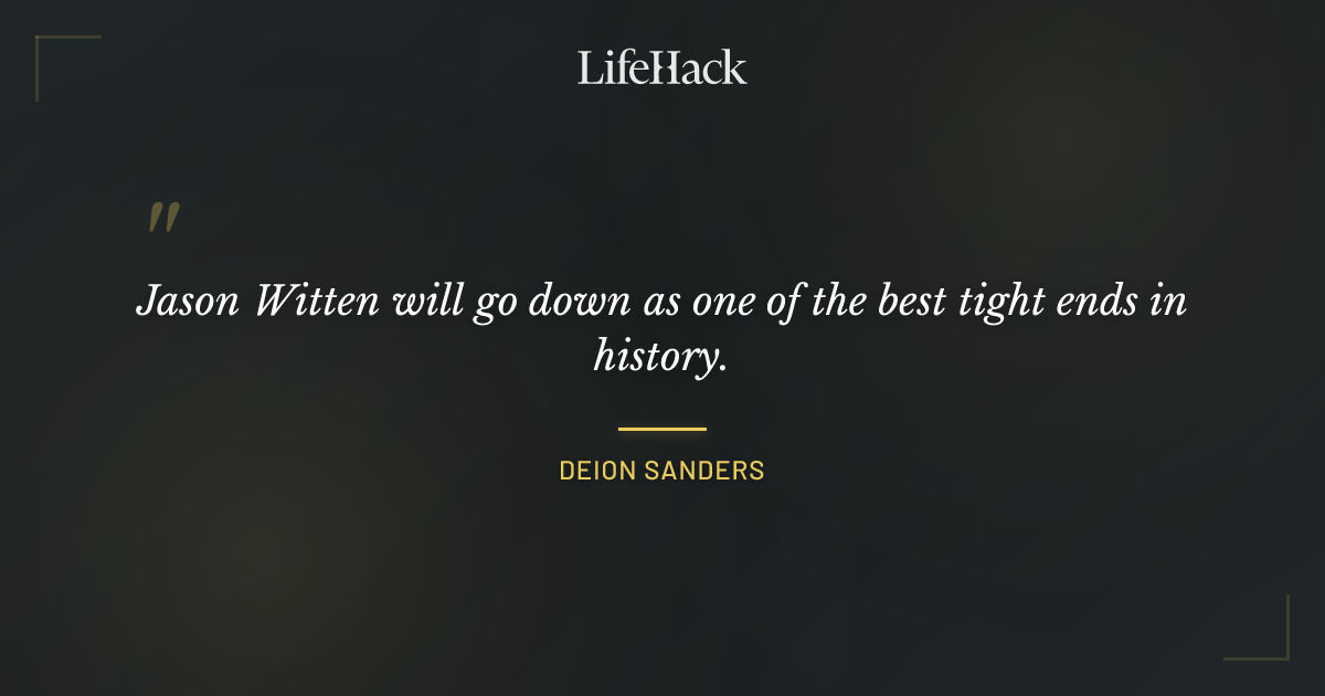 Quote by Deion Sanders