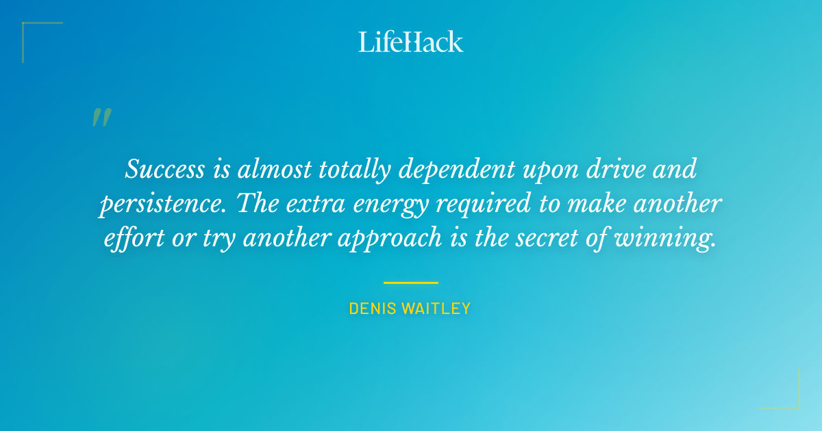 Quote by Denis Waitley