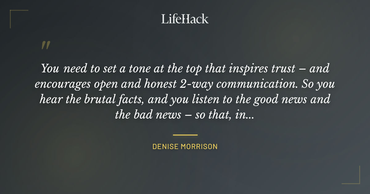 Quote by Denise Morrison
