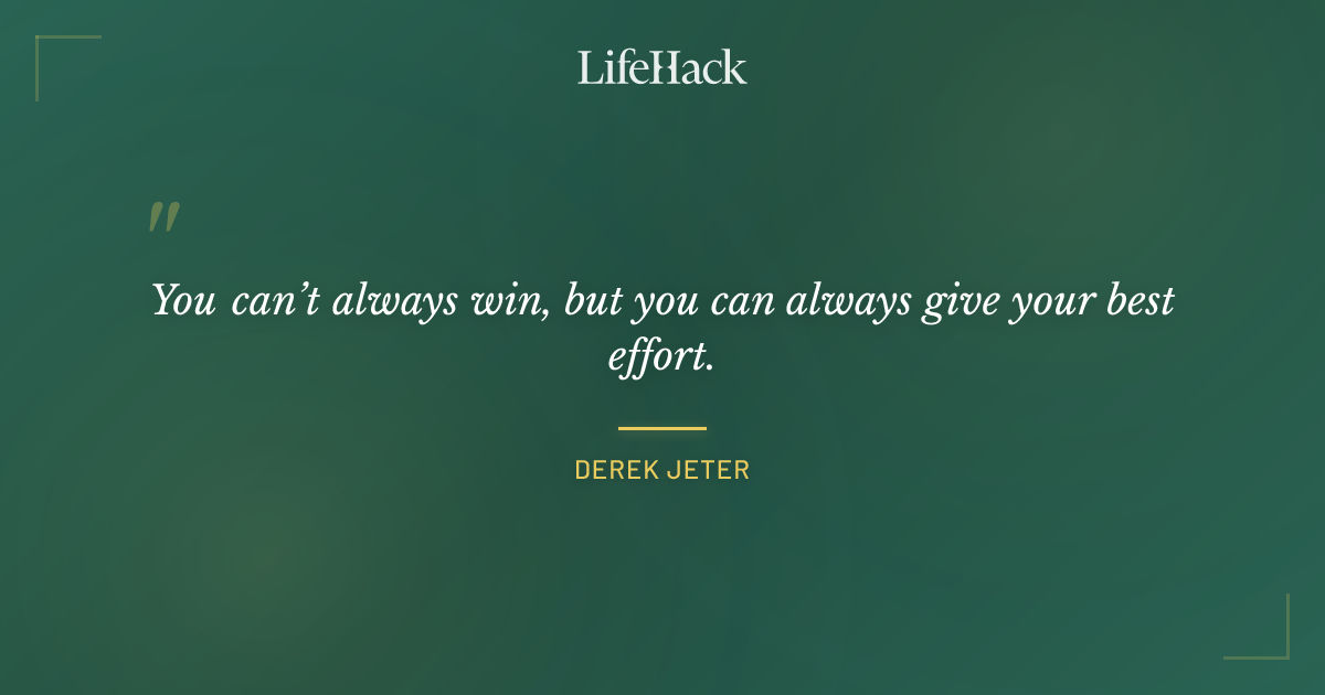 Quote by Derek Jeter