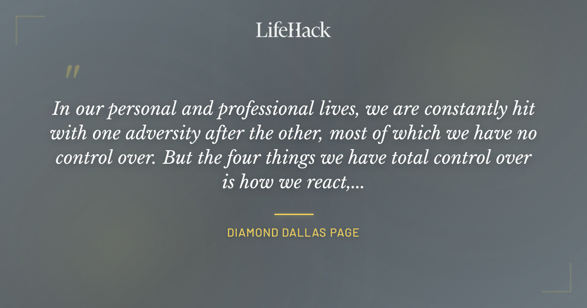 Quote by Diamond Dallas Page