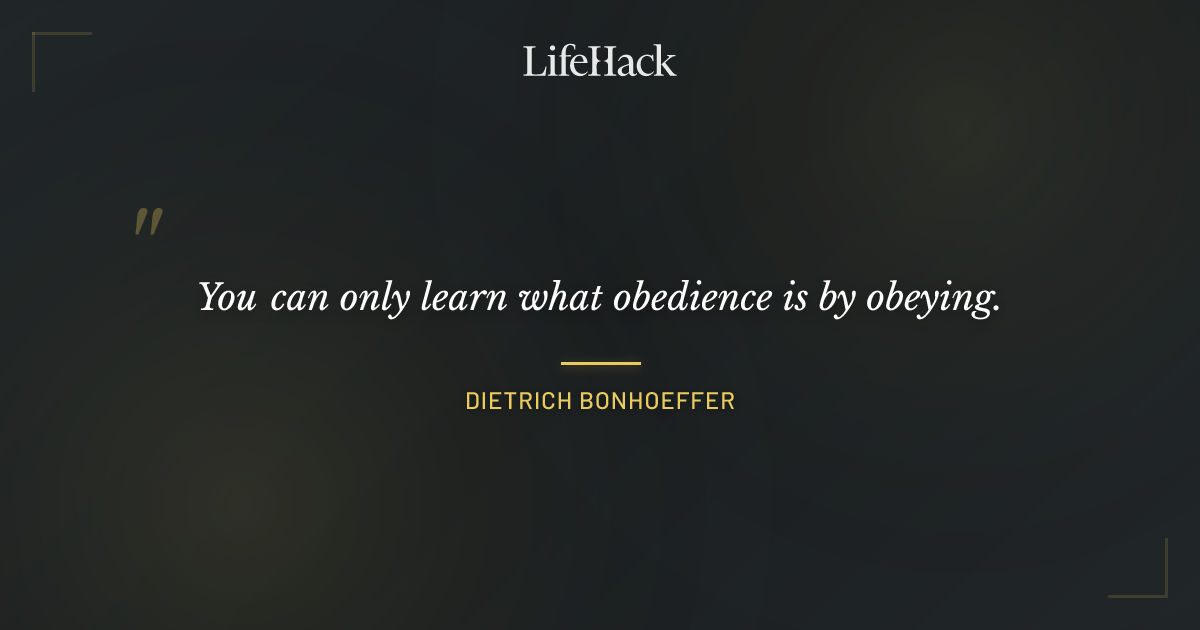 Quote by Dietrich Bonhoeffer