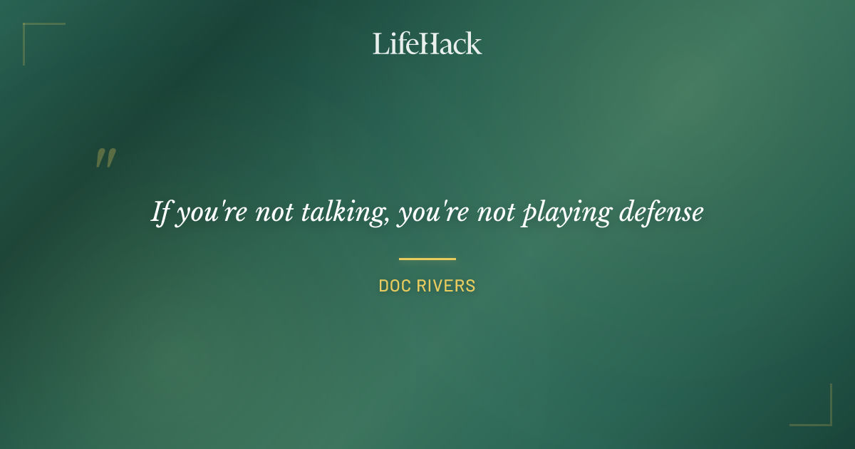 Quote by Doc Rivers