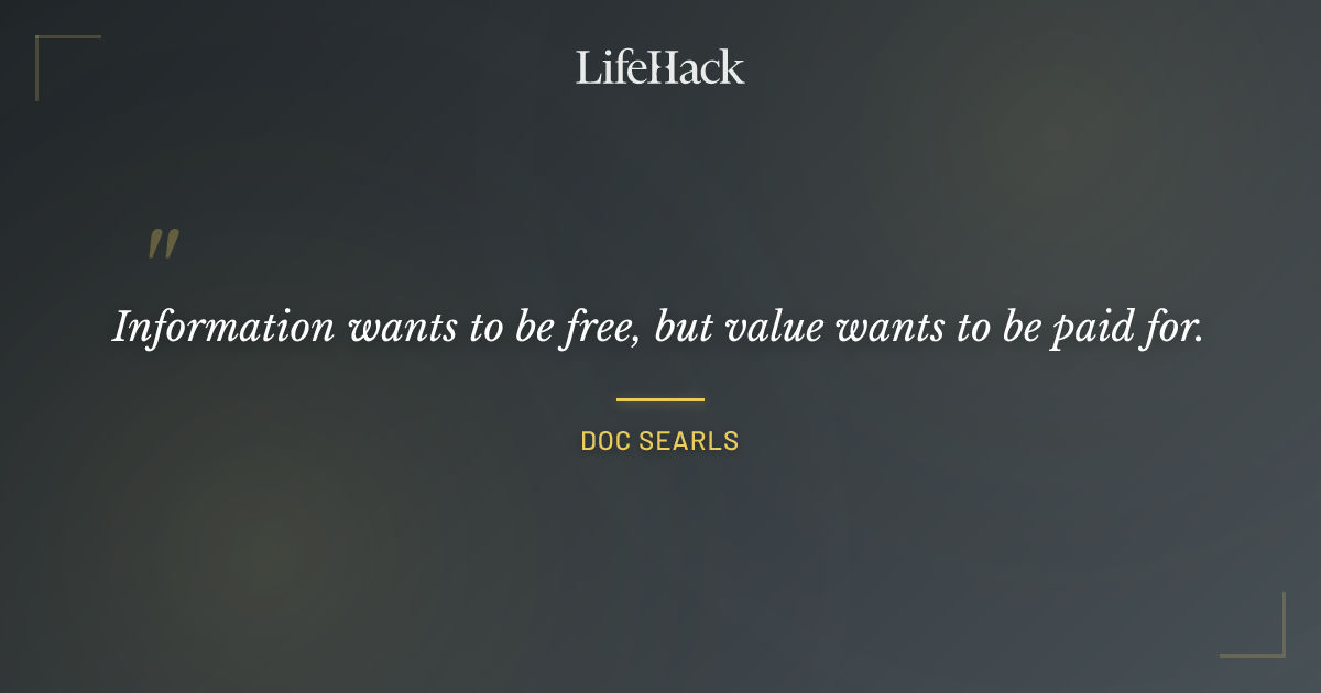 Quote by Doc Searls