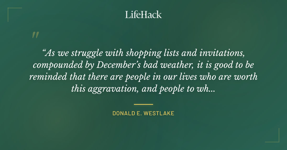 Quote by Donald E. Westlake