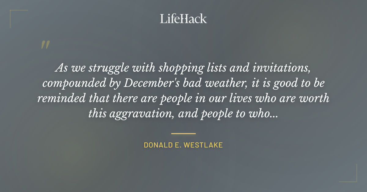 Quote by Donald E. Westlake