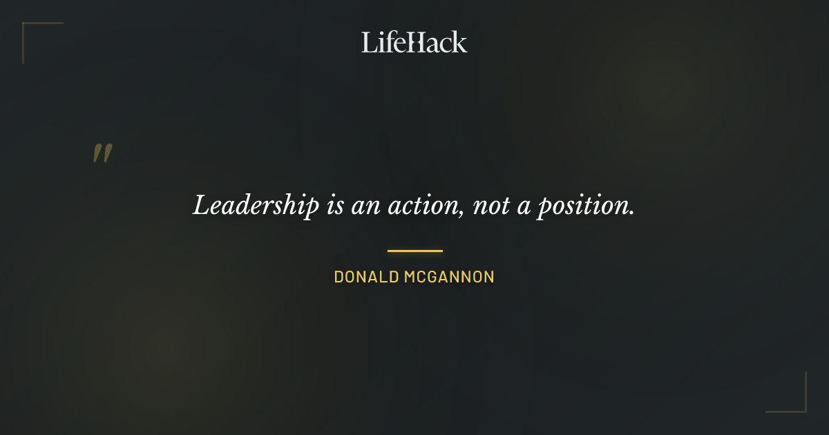 Quote by Donald McGannon
