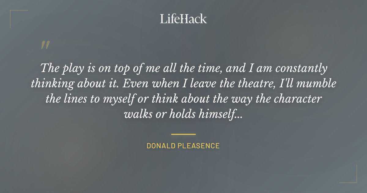 Quote by Donald Pleasence