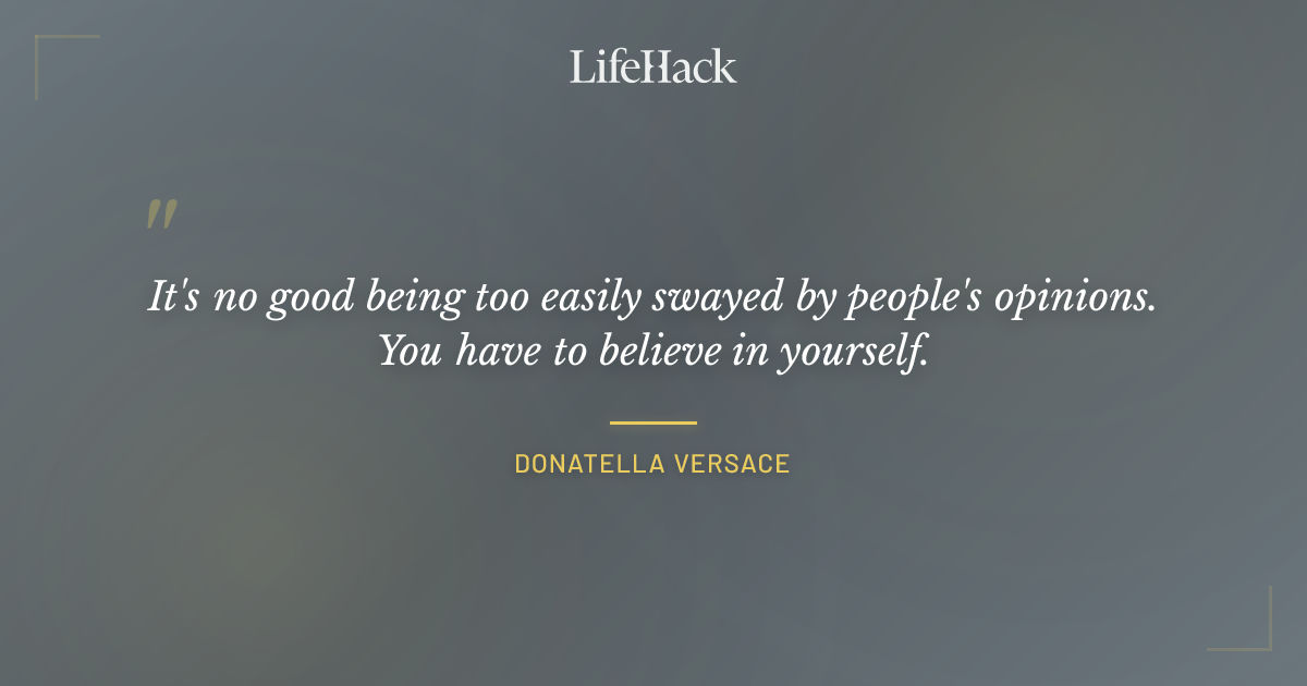 Quote by Donatella Versace