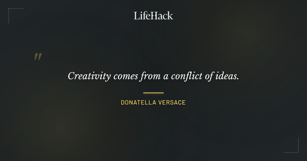 Quote by Donatella Versace