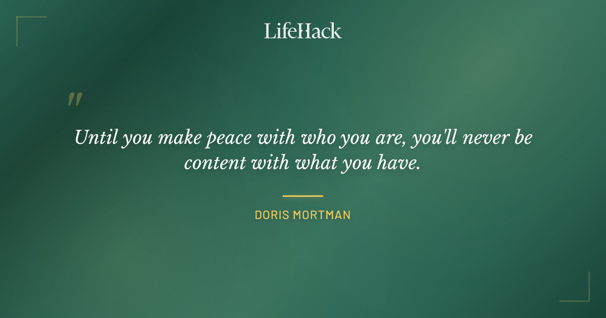 Quote by Doris Mortman