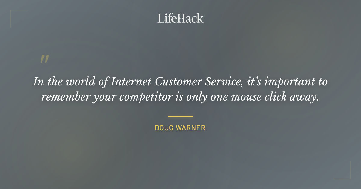 Quote by Doug Warner
