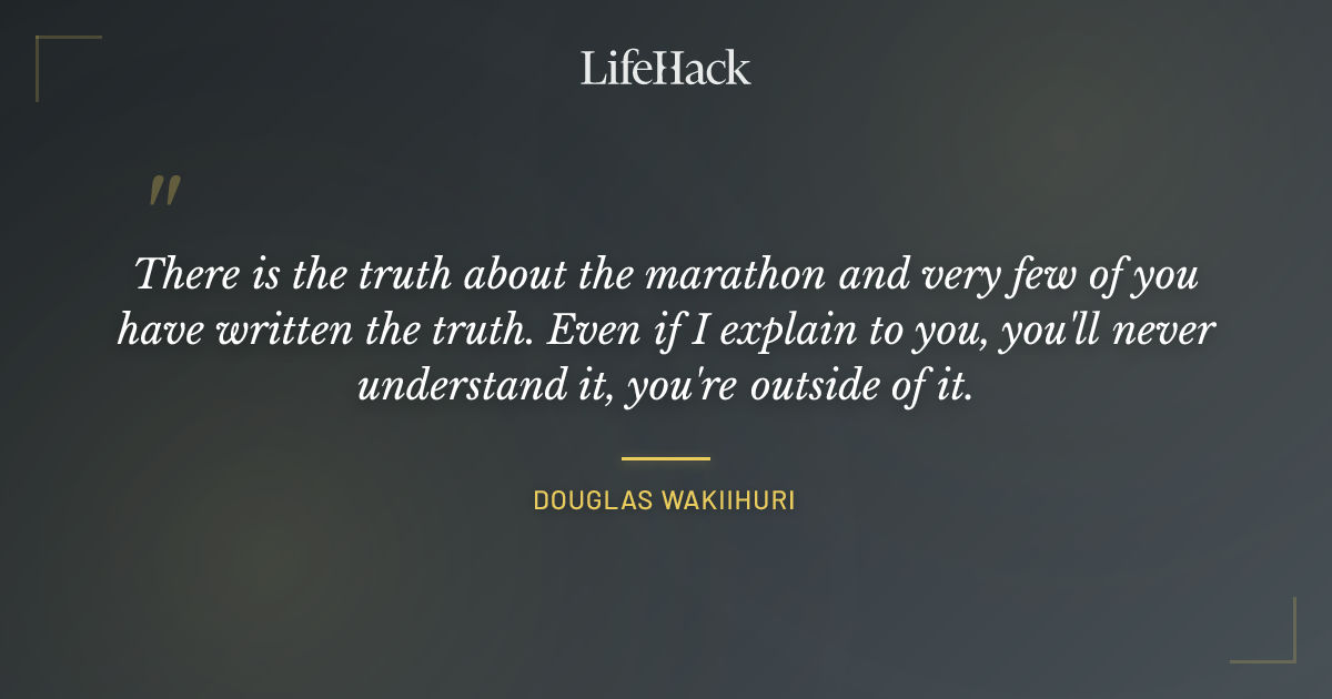 Quote by Douglas Wakiihuri