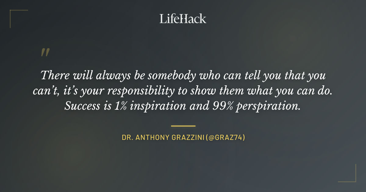 Quote by Dr. Anthony Grazzini (@Graz74)