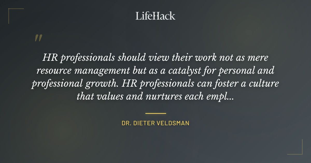 Quote by Dr. Dieter Veldsman