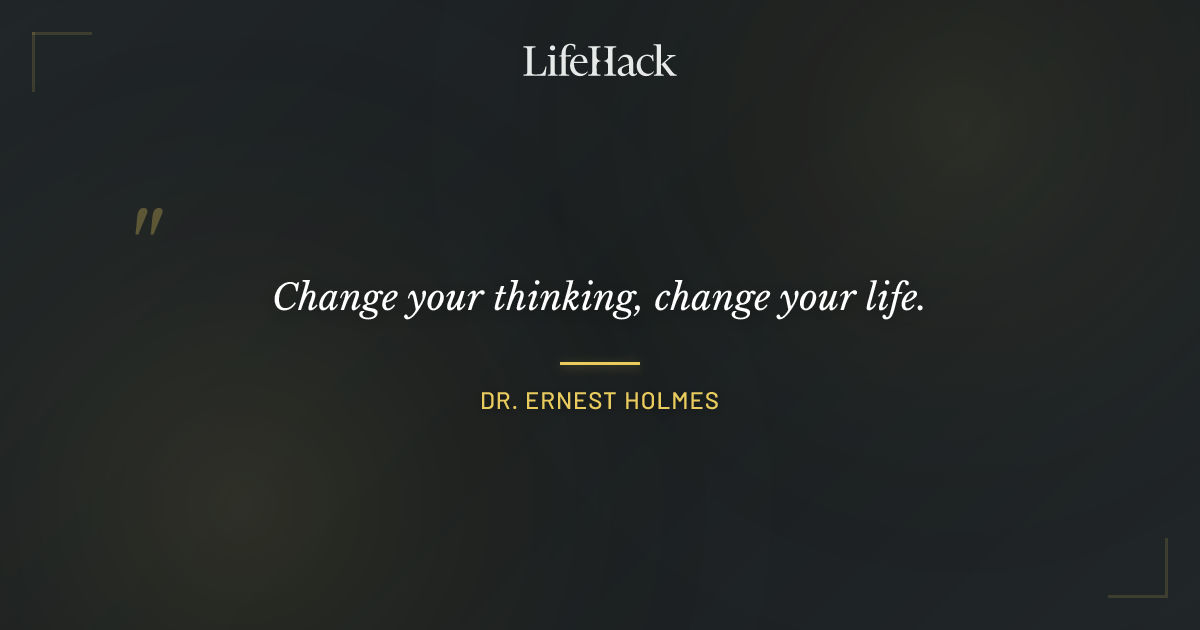 Quote by Dr. Ernest Holmes