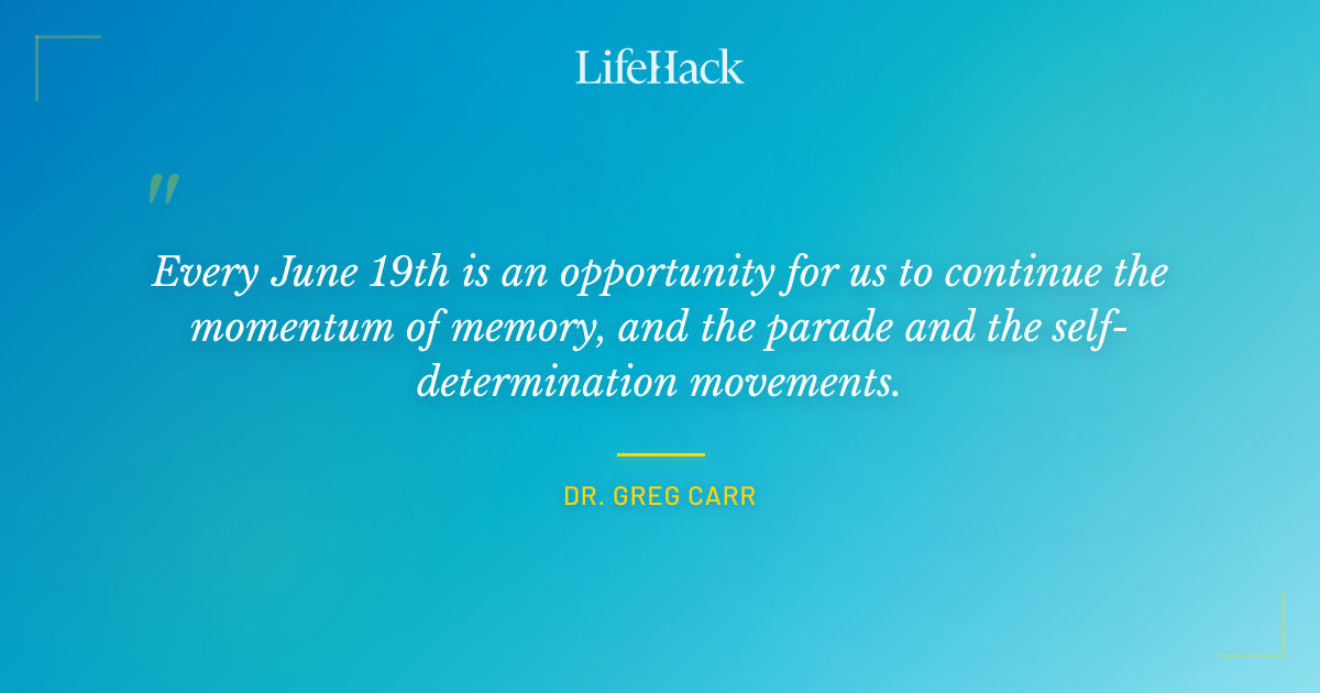 Quote by Dr. Greg Carr