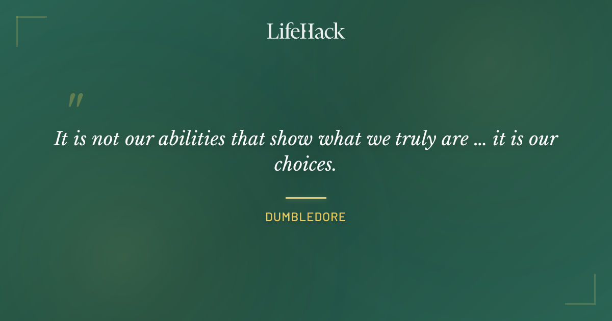 Quote by Dumbledore