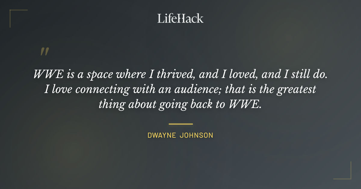 Quote by Dwayne Johnson