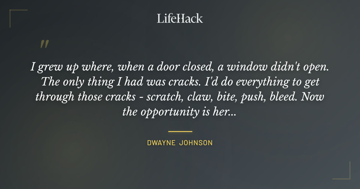 Quote by Dwayne Johnson