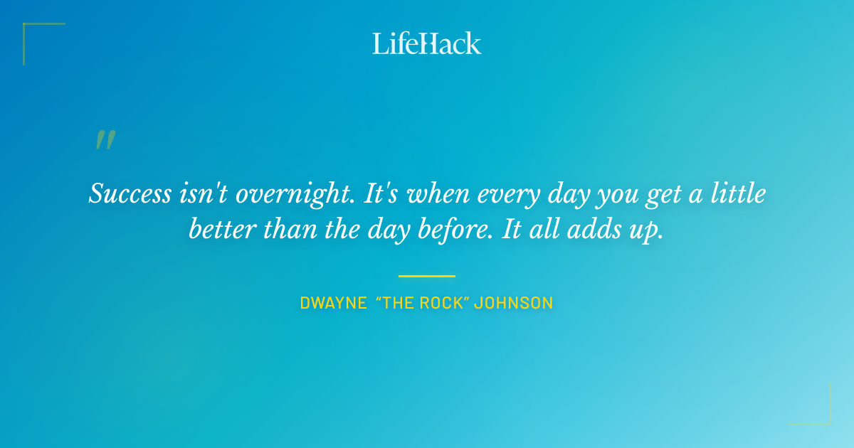 Quote by Dwayne “The Rock” Johnson