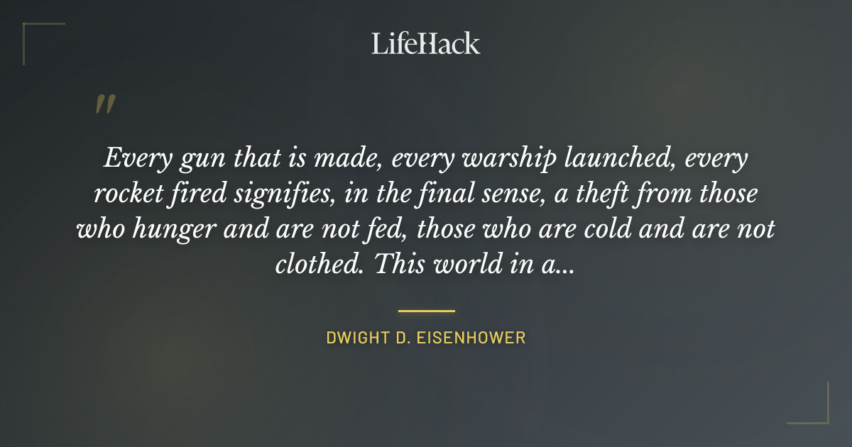 Quote by Dwight D. Eisenhower