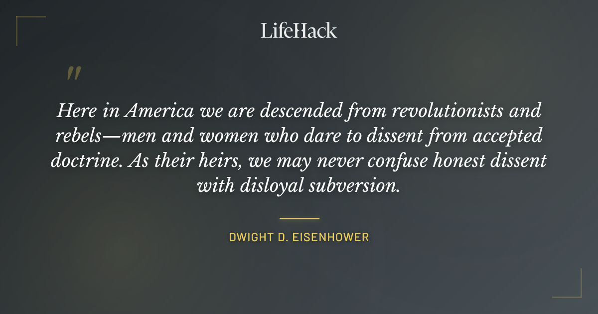 Quote by Dwight D. Eisenhower