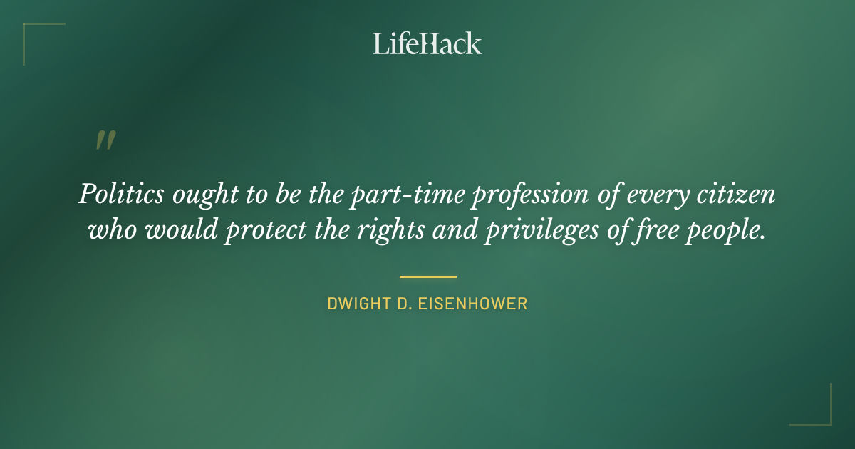 Quote by Dwight D. Eisenhower