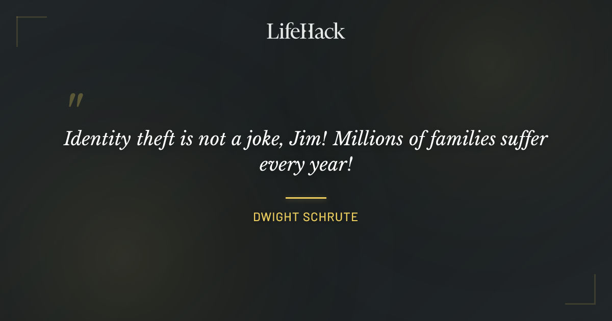 Quote by Dwight Schrute