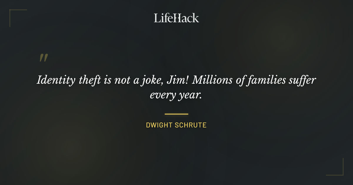 Quote by Dwight Schrute