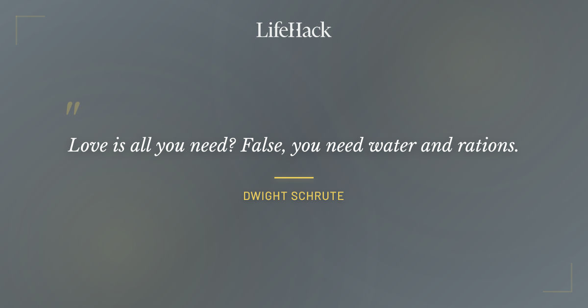 Quote by Dwight Schrute