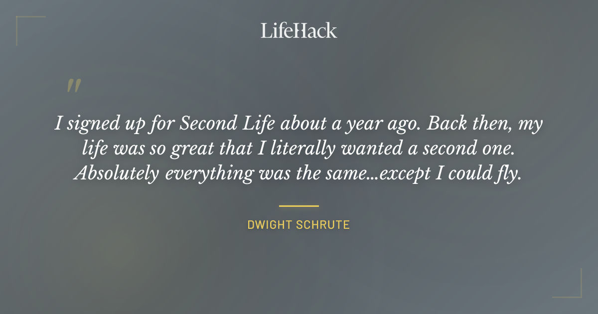 Quote by Dwight Schrute