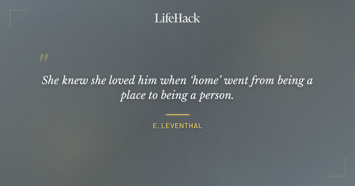 Quote by E. Leventhal