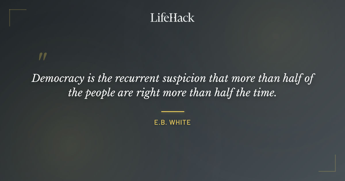 Quote by E.B. White
