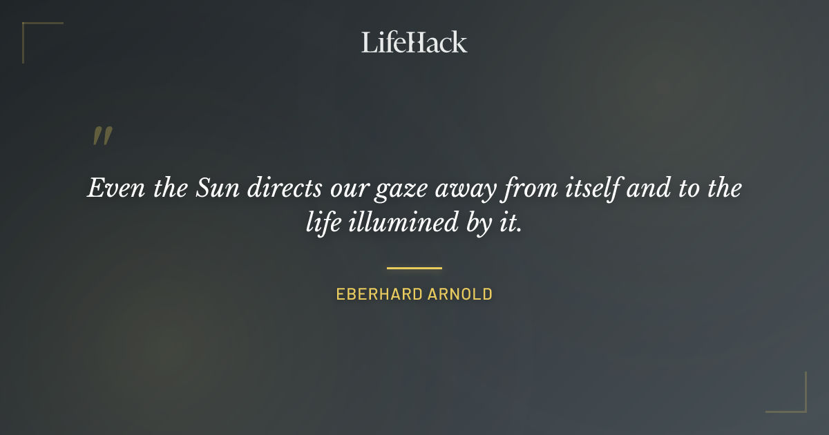 Quote by Eberhard Arnold