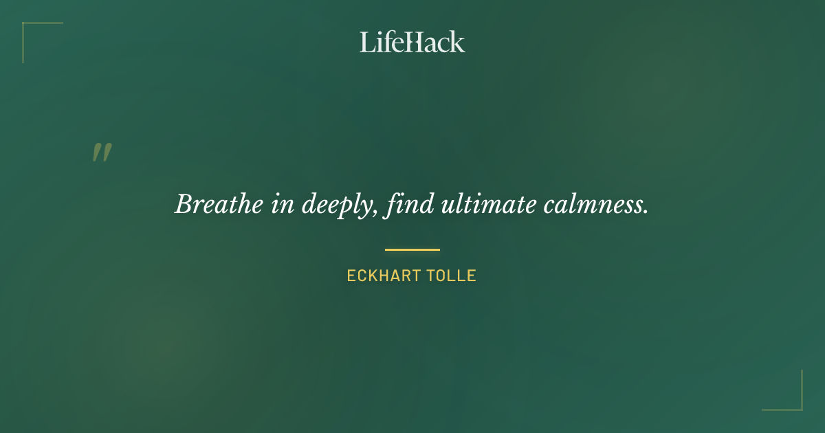 Quote by Eckhart Tolle