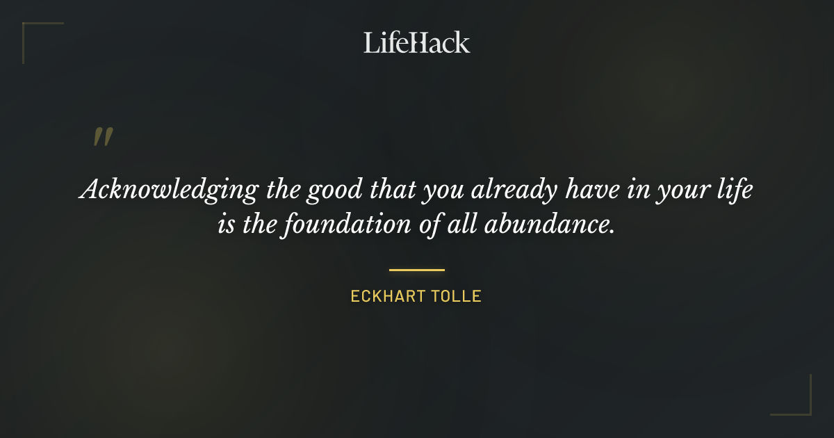 Quote by Eckhart Tolle