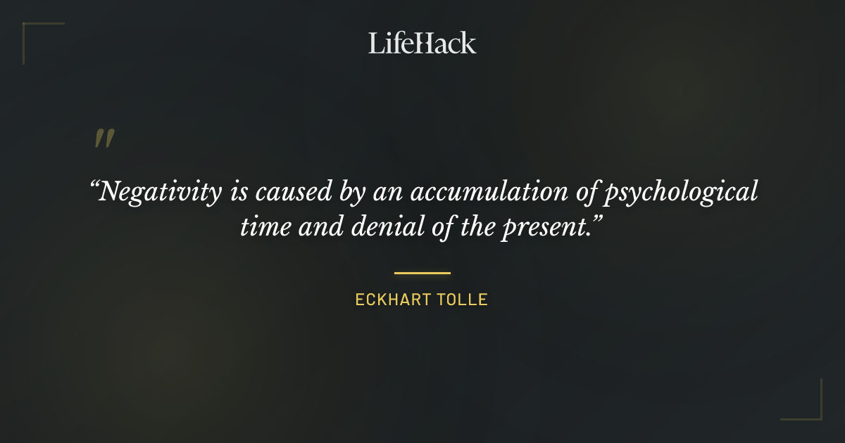 Quote by Eckhart Tolle