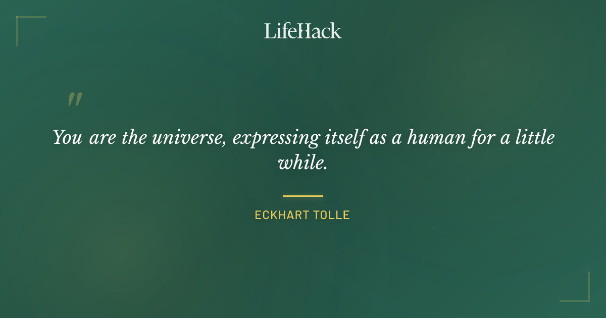 Quote by Eckhart Tolle