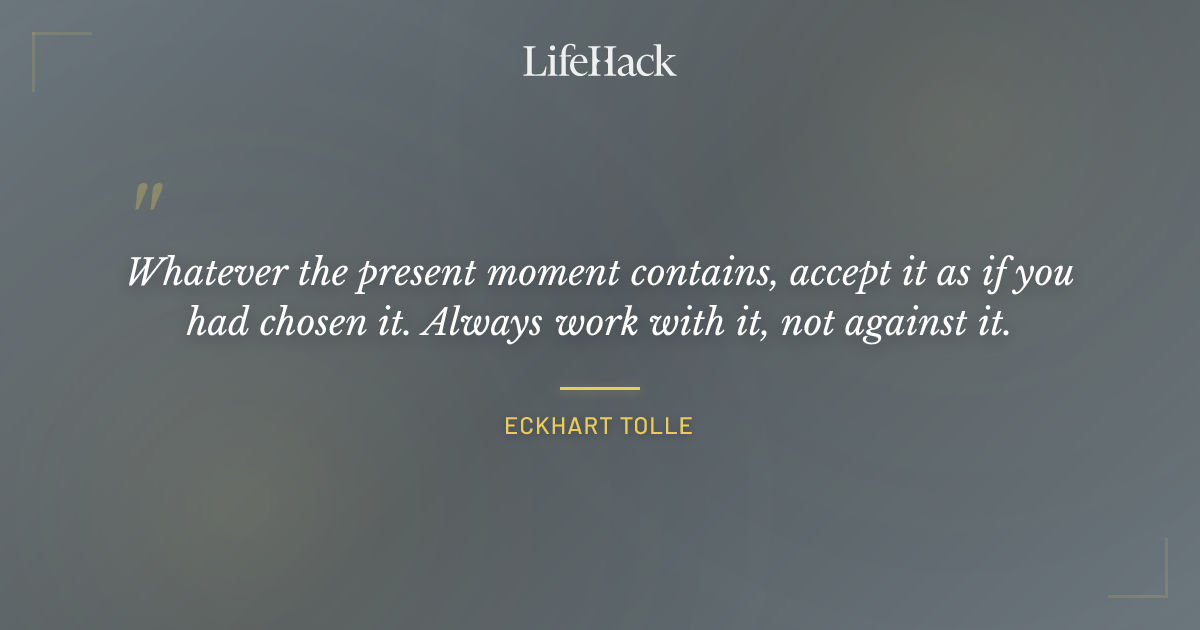 Quote by Eckhart Tolle