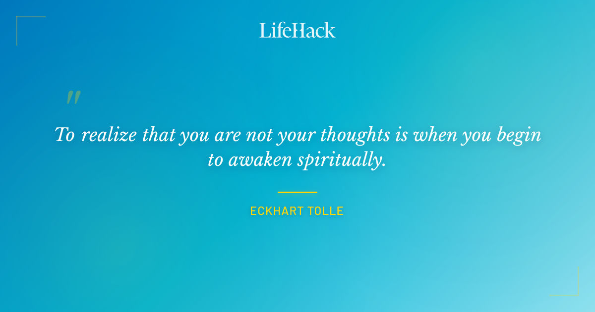 Quote by Eckhart Tolle